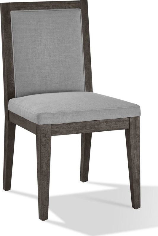Modus Furniture - Modesto Wood Frame Upholstered Side Chair in Koala Linen and French Roast Set of 2 - FPBL63_2 view 1