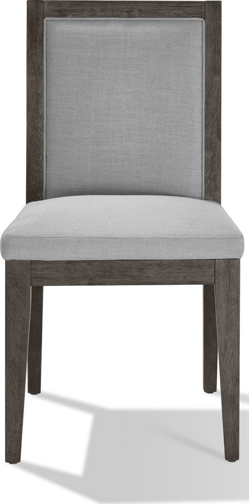 Modus Furniture - Modesto Wood Frame Upholstered Side Chair in Koala Linen and French Roast Set of 2 - FPBL63_2 view 2