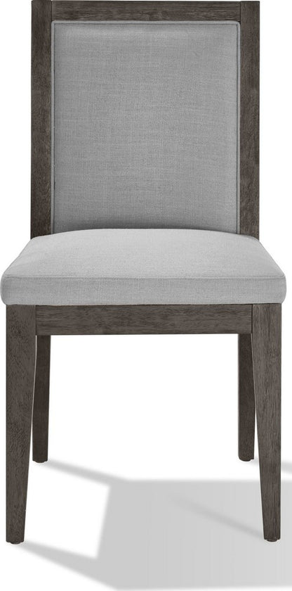 Modus Furniture - Modesto Wood Frame Upholstered Side Chair in Koala Linen and French Roast Set of 2 - FPBL63_2 view 2