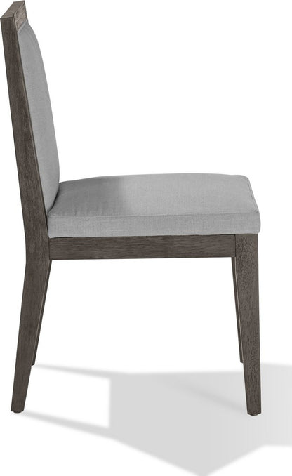 Modus Furniture - Modesto Wood Frame Upholstered Side Chair in Koala Linen and French Roast Set of 2 - FPBL63_2 view 3