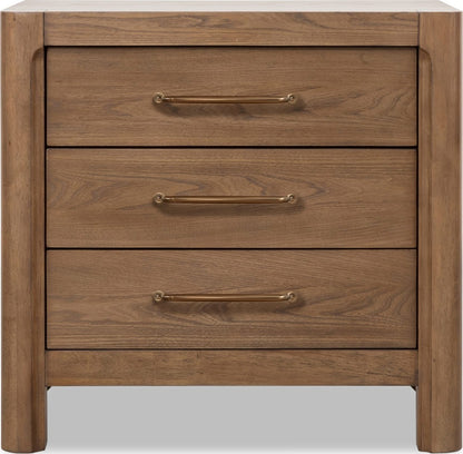 Modus Furniture - Morris 3 Drw NS - Claystone - LM2C81B view 2