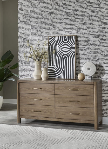 Modus Furniture - Morris 6 Drw Dresser - Claystn - LM2C82 view 5