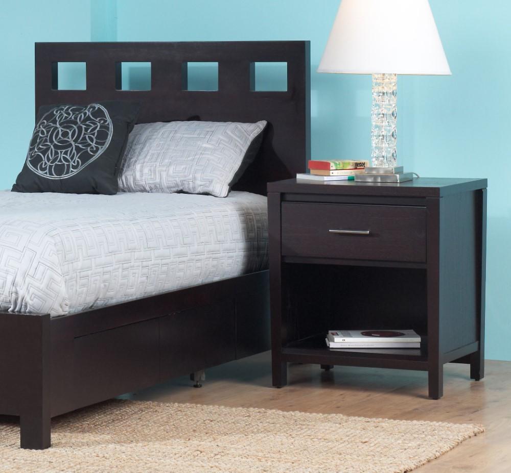 Modus Furniture - Nevis Charging Station Nightstand in Espresso - NV2381P veiw 4