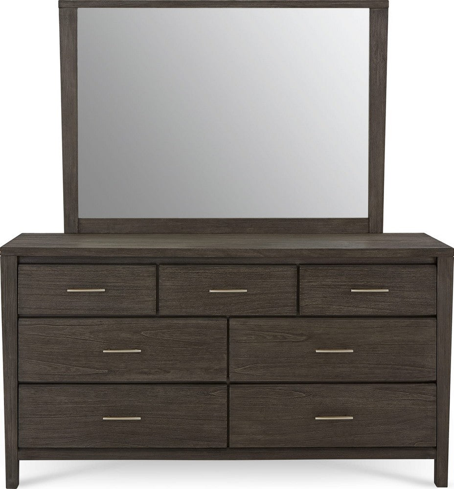 Modus Furniture - Nevis Dresser Mirror in Sharkskin - NVGX83 view 4