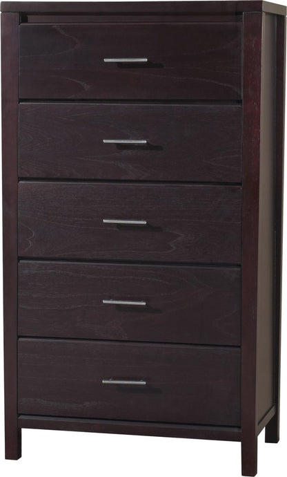 Modus Furniture - Nevis Five Drawer Chest in Espresso (2024) - NV2384A view 1