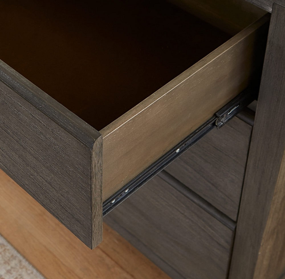 Modus Furniture - Nevis Five Drawer Chest in Sharkskin (2024) - NVGX84A view 3