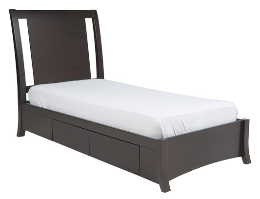 Modus Furniture - Nevis Full-size Low Profile Storage Bed in Espresso - NV23D4 veiw 1