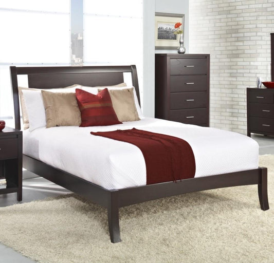Modus Furniture - Nevis King Size Low Profile Sleigh Bed in Espresso - NV23L7 veiw 1
