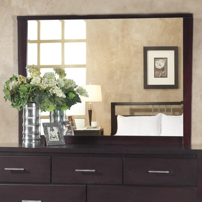 Modus Furniture - Nevis Landscape Mirror In Espresso - NV2383LG veiw 1