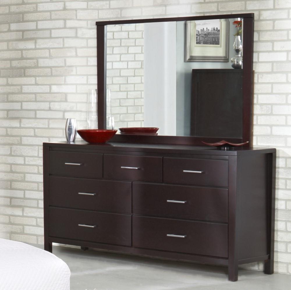 Modus Furniture - Nevis Landscape Mirror In Espresso - NV2383LG veiw 2