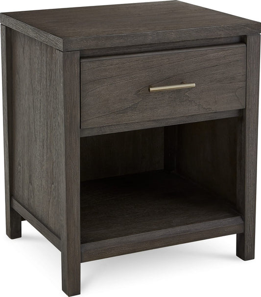 Modus Furniture - Nevis One Drawer Nightstand in Sharkskin - NVGX81 view 1