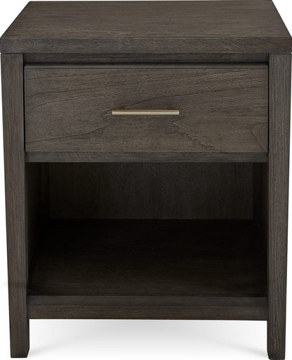 Modus Furniture - Nevis One Drawer Nightstand in Sharkskin - NVGX81 view 2