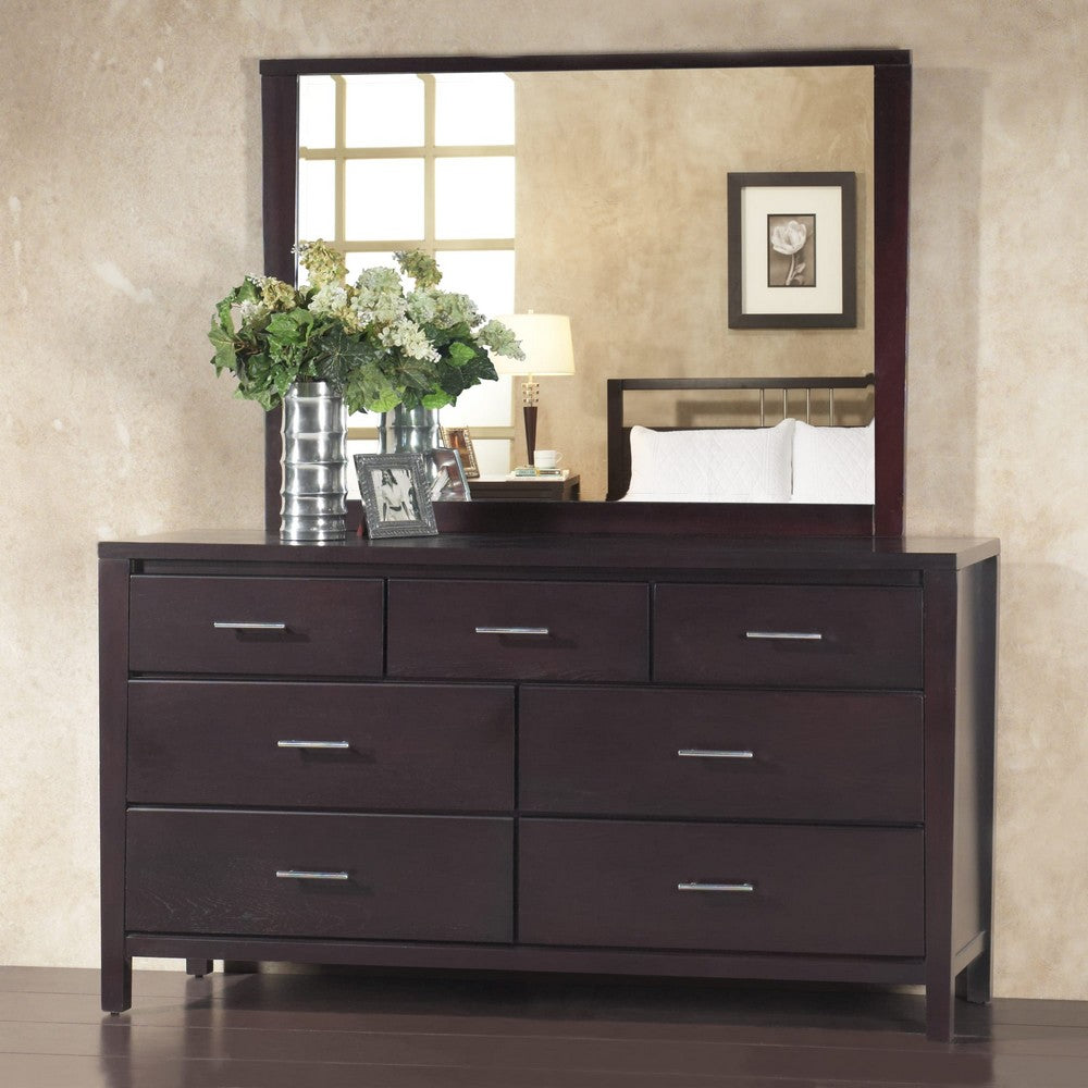 Modus Furniture - Nevis Seven Drawer Dresser in Espresso (2024) - NV2382A view 4