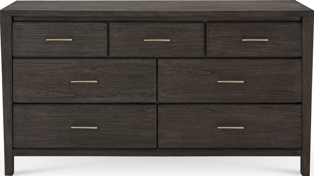 Modus Furniture - Nevis Seven Drawer Dresser in Sharkskin (2024) - NVGX82A view 2