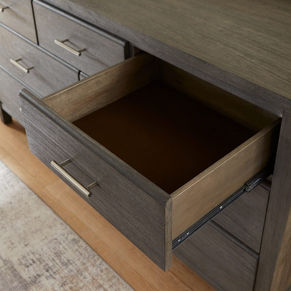 Modus Furniture - Nevis Seven Drawer Dresser in Sharkskin (2024) - NVGX82A view 3