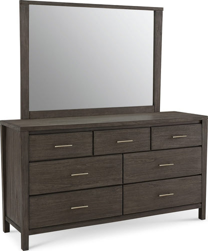 Modus Furniture - Nevis Seven Drawer Dresser in Sharkskin (2024) - NVGX82A view 5