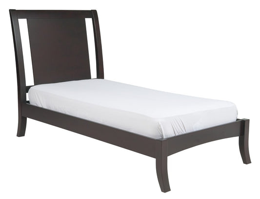 Modus Furniture - Nevis Twin Size Low Profile Sleigh Bed in Espresso - NV23L3 veiw 1