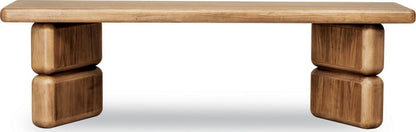 Modus Furniture - Nia Acacia Wood Dining Bench in Lioness - UHXW65 view 3