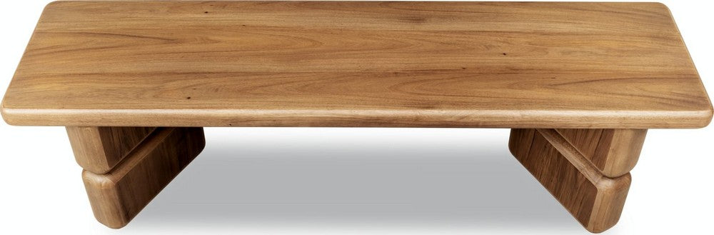 Modus Furniture - Nia Acacia Wood Dining Bench in Lioness - UHXW65 view 5