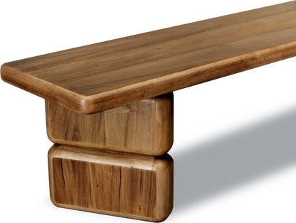 Modus Furniture - Nia Acacia Wood Dining Bench in Lioness - UHXW65 view 6