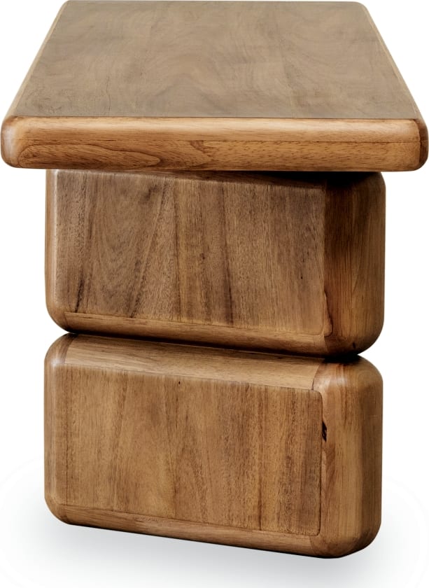Modus Furniture - Nia Acacia Wood Dining Bench in Lioness - UHXW65 view 8