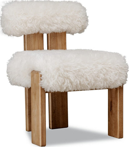Modus Furniture - Nia Dining Accent Chair in Sheepskin and Lioness Set of 2 - UHXW80_2 view 1