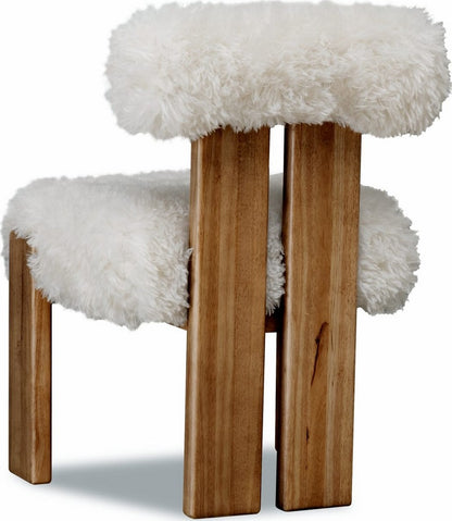 Modus Furniture - Nia Dining Accent Chair in Sheepskin and Lioness Set of 2 - UHXW80_2 view 4