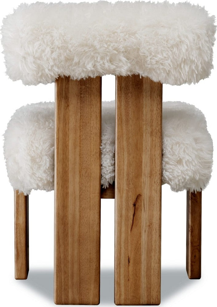 Modus Furniture - Nia Dining Accent Chair in Sheepskin and Lioness Set of 2 - UHXW80_2 view 5