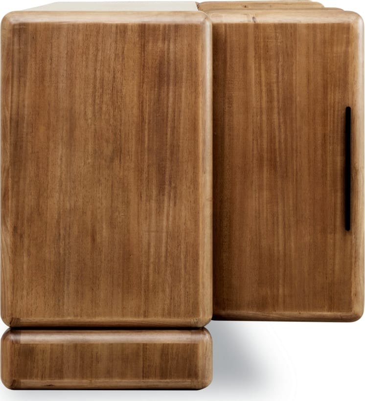 Modus Furniture - Nia Four Door Acacia Wood Sideboard in Lioness - UHXW78 view 4