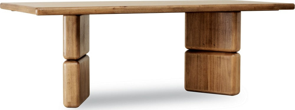 Modus Furniture - Nia Rectangular Acacia Wood Dining Table in Lioness - UHXW60 view 1