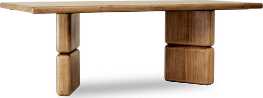 Modus Furniture - Nia Rectangular Acacia Wood Dining Table in Lioness - UHXW60 view 1