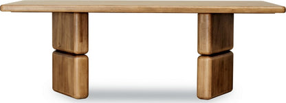 Modus Furniture - Nia Rectangular Acacia Wood Dining Table in Lioness - UHXW60 view 3