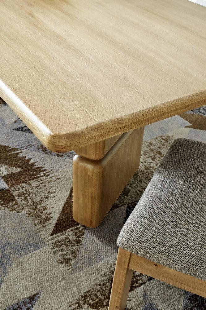 Modus Furniture - Nia Rectangular Acacia Wood Dining Table in Lioness - UHXW60 view 7