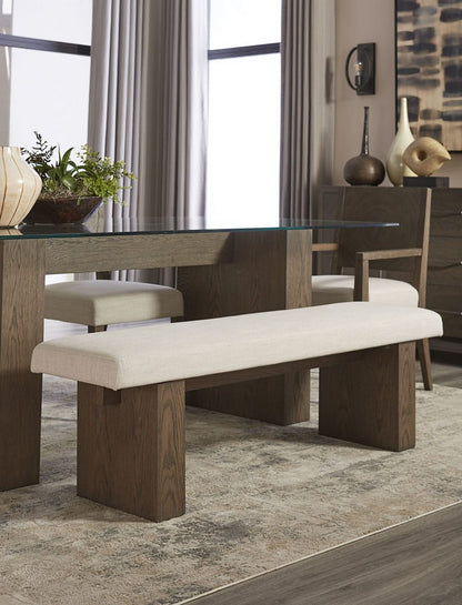 Modus Furniture - Oakland Bench in Brunette - FQBM65 view 4