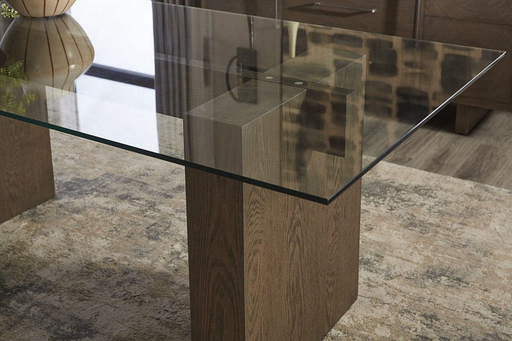 Modus Furniture - Oakland Glass Table in Brunette - FQBM60 view 3