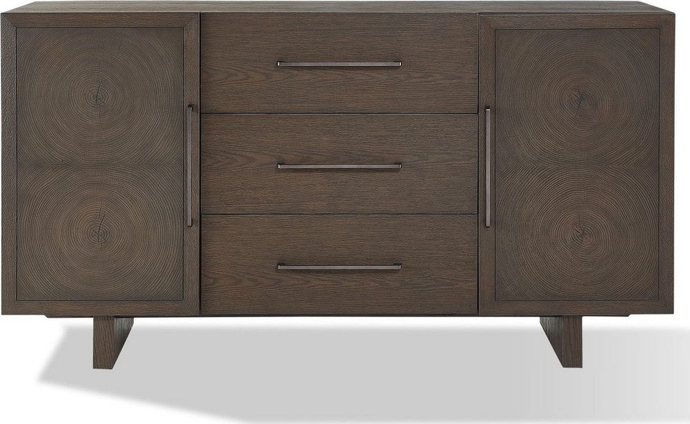 Modus Furniture - Oakland Three-Drawer Sideboard in Brunette - FQBM73 view 2