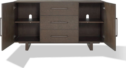 Modus Furniture - Oakland Three-Drawer Sideboard in Brunette - FQBM73 view 3