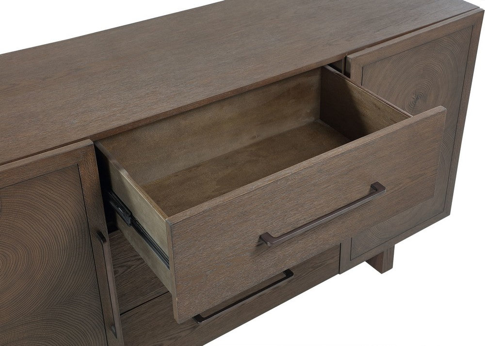 Modus Furniture - Oakland Three-Drawer Sideboard in Brunette - FQBM73 view 4