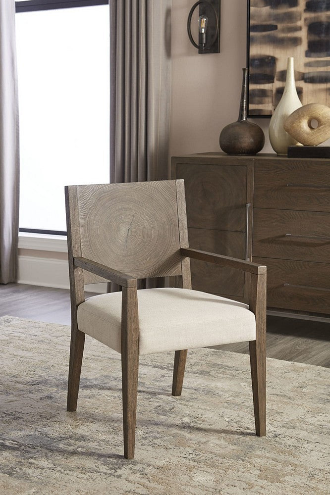 Modus Furniture - Oakland Wood Arm Chair in Brunette - FQBM64_1 view 6
