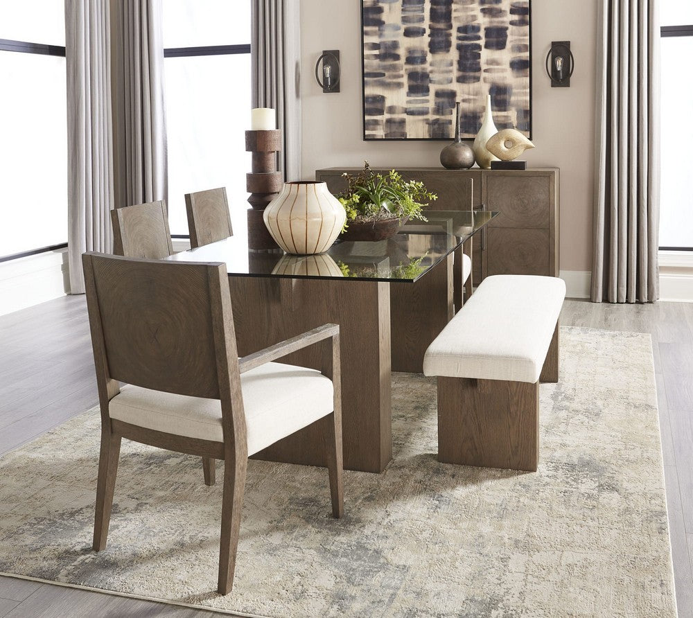 Modus Furniture - Oakland Wood Arm Chair in Brunette Set of 2 - FQBM64_2 view 7