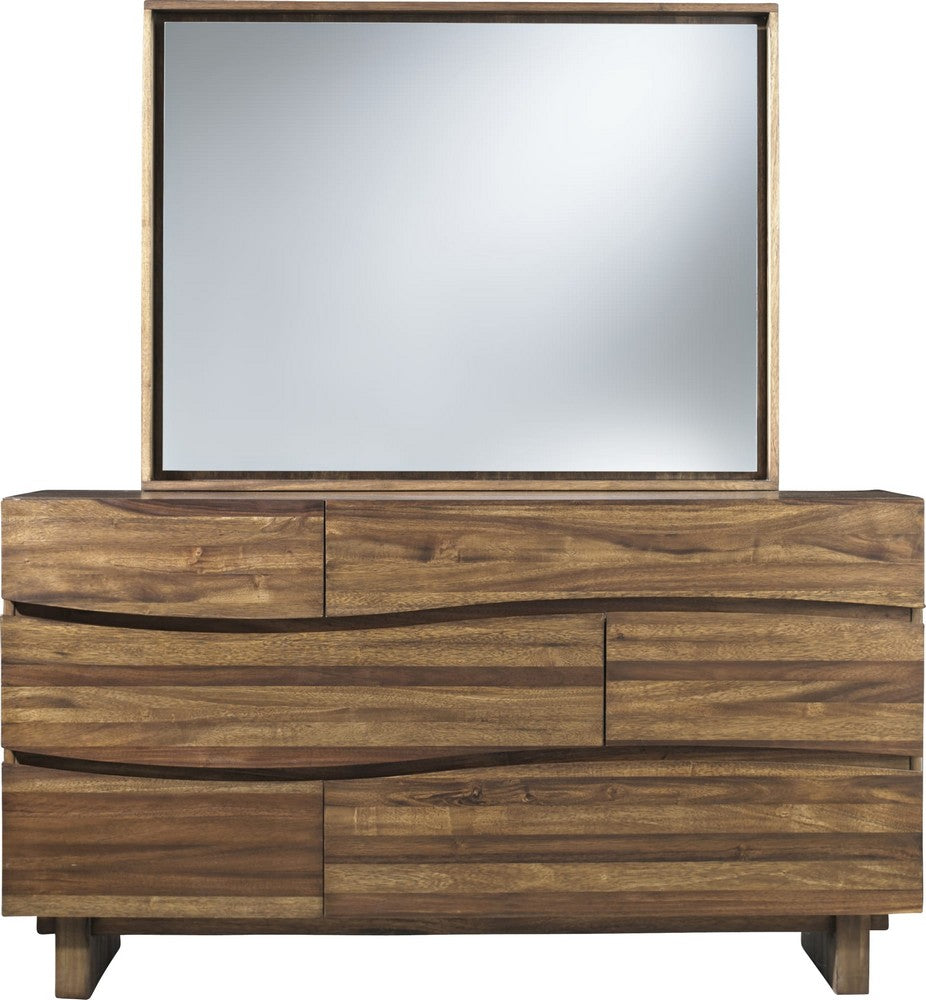 Modus Furniture - Ocean Six Drawer Solid Wood Dresser in Natural Sengon (2024) - 8C7982A view 3