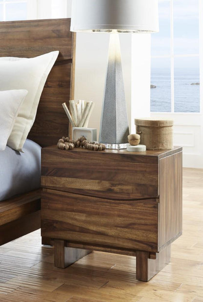 Modus Furniture - Ocean Two Drawer Solid Wood Nightstand in Natural Sengon - 8C7981 veiw 1