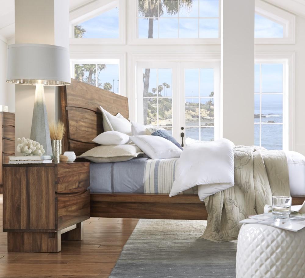 Modus Furniture - Ocean Two Drawer Solid Wood Nightstand in Natural Sengon - 8C7981 veiw 3