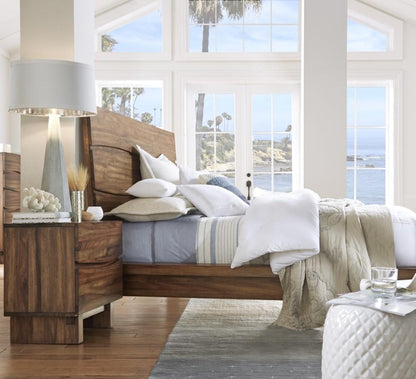 Modus Furniture - Ocean Two Drawer Solid Wood Nightstand in Natural Sengon - 8C7981 veiw 3