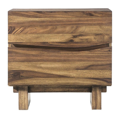 Modus Furniture - Ocean Two Drawer Solid Wood Nightstand in Natural Sengon - 8C7981 veiw 4