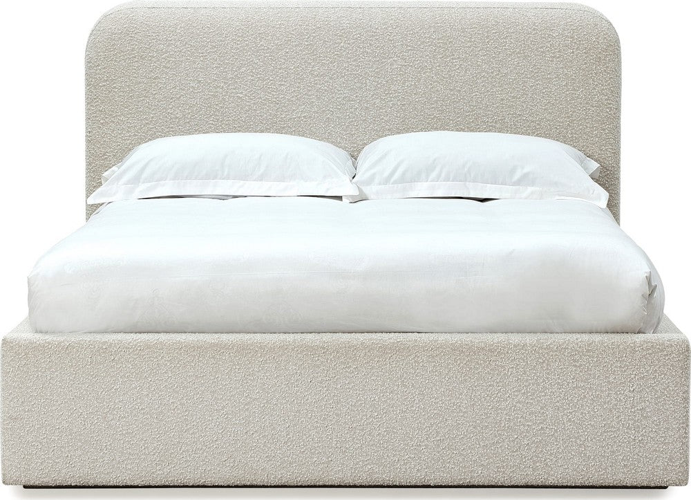 Modus Furniture - Off-White Queen-size Upholstered Platform Bed in Ricotta Boucle (2026) - MQMYQ5 view 2
