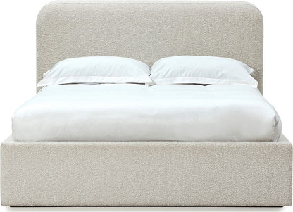 Modus Furniture - Off-White Upholstered Platform Bed in Ricotta Boucle (2026) - MQMYQ4 view 2