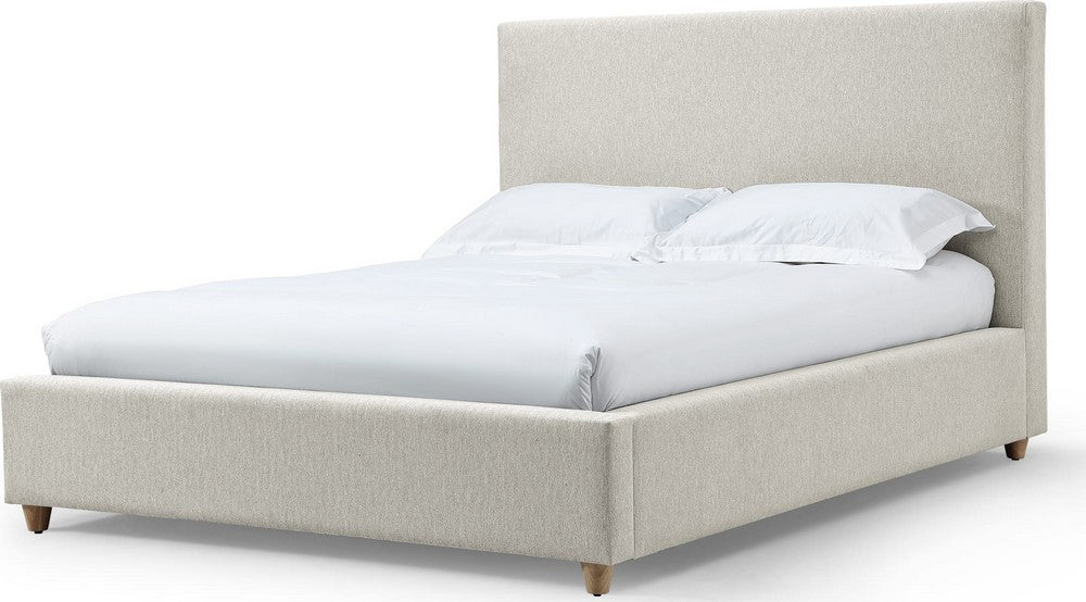Modus Furniture - Olivia Full-Size Upholstered Platform Bed in Ivory (2026) - KKJMJ4 view 1