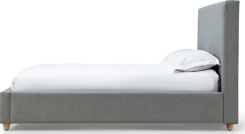 Modus Furniture - Olivia Full-Size Upholstered Platform Bed in Pewter (2026) - KKJPJ4 view 3