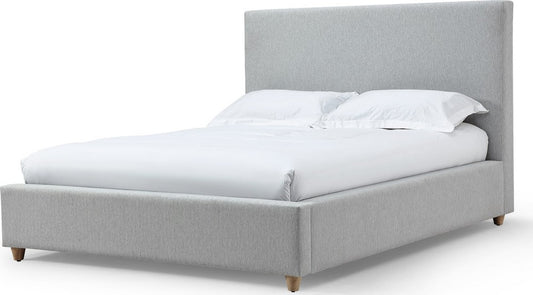 Modus Furniture - Olivia Queen-Size Upholstered Platform Bed in Linen (2026) - KKJNJ5 view 1